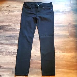 Womens American Eagle super stretch black skinny jeans size 10 regular